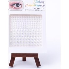 Enyaza Home Bimotif Farklı Boyutlarda Incili Yüz ve Vücut Stickerı Makyaj Taşı 1 Kutu