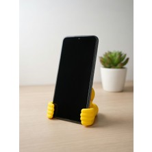 My Craft 3D MYCRAFT3D Emoji Tasarımlı Çift El Telefon Standı & Masaüstü Tutucu Sarı