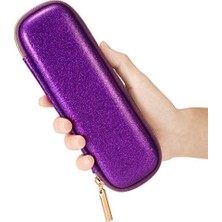 Enyaza Home Comfyable Pencil Için Kalem Tutucu Kalem Kutusu, Kalem Aksesuarları Elastik Kayış Kol Koruyucu Taşıma Çantası USB Kablosu Airpods File Cepli Airpods, Mor Glitter