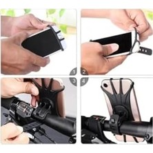 Enyaza Home Profesyonel Motorsiklet Atv Bisiklet Gidon Esnek Lastikli Telefon Tutucu Akrobat Ahtapot Model