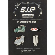 Sıp Scootershop Vespa / Sıp  Rozet - Pin Seti / Sıp