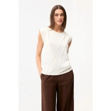Love My Body Kolsuz Bluz Kemik 175L9533001