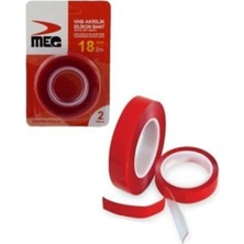 Enyaza Home Meg Byrclz Çift Taraf Akrilik Şeffaf Silikon Bant 18MM*2MT 9907 Byrnew