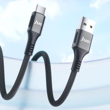 Enyaza Home Juo 66W Usb-A To Type-C Örgülü Hızlı Şarj ve Data Kablosu 1 Metre
