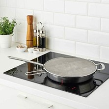Enyaza Home Ikea Klockren Saplı 34 cm Tencere Tava Için Yağ Sıçratmaz Çelik Tel Kapak Tava Kapağı