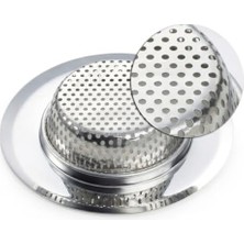 Enyaza Home 9 cm Paslanmaz Çelik Evye Süzgeci, Tıkanma Önleyici Metal Lavabo Filtresi, Banyo ve Mutfak Lavabo Gider Süzgeci, Kolay Temizlenir