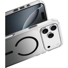 Enyaza Home - 17 Pro Max ile Uyumlu Kılıf Parlak Çift Renkli Şeffaf ile Uyumlu Özellikli Kapak - Siyah