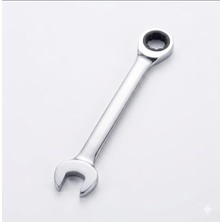 Enyaza Home Kombine Cırcırlı Anahtar, 12 Mm, Krom Kaplama, Açık Ağız ve Cırcırlı Kapalı Uç