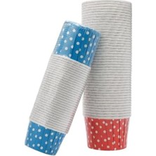 Enyaza Home 50’li Renkli Muffin ve Cupcake Kağıdı – Noktalı Kek Kalıbı, Tek Kullanımlık Fırın Kağıdı, Isıya Dayanıklı Pişirme Kabı (Karışık Renkler)