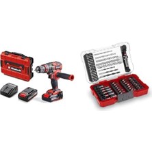 Enyaza Home Tp-Cd 18/80 Li-I Bl (2X2,0AH), Akülü Darbeli Vidalama + Kombi ve Matkap Uç Seti 39 Parça, M-Box Kutu