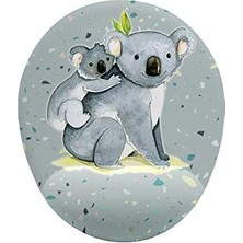 Mabeyn Koala ve Yavrusu Bilek Destekli Mouse Pad