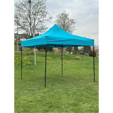 Özbience Şık ve Kullanışlı 3x3 M Çardak, Siyah Iskeletli, Güneş ve Yağmur Koruma