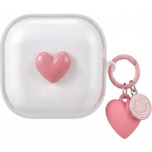 Microsonic Xiaomi Redmi Buds 6 Active Kılıf Figure Series Sweet Heart Pembe