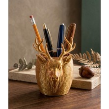 My Craft 3D MYCRAFT3D Geyik Figürlü Masaüstü Kalemlik, Dekoratif, Hediyelik