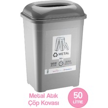 Follow Me Metal Atık Geri Dönüşüm Kutusu (50 Litre)