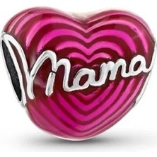Fubena Pembe Mama Kalp Charm