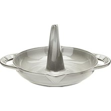 Enyaza Home Tavuk Kızartma Tavası 24 Cm, Dökme Demir, Indüksiyonlu Ocaklara Uygun, Grafit Gri, 26,2 x 22,2 x 11,5 cm