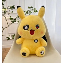 NB Market Korsan Pikachu Peluş Oyuncak 45CM Tüylü Yumuşak Kumaş Uyku Arkadaşı Pokemon Peluş Bebek