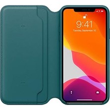 Enyaza Home 11 Pro Max Için Deri Folyo Kılıf - Tavus Kuşu