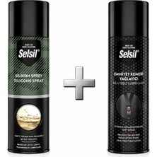 Şeffaf Yağlayıcı Silikon Sprey + Anti Statik Özellikli Emniyet Kemeri Yağlayıcı Sprey 2li Set Selsil
