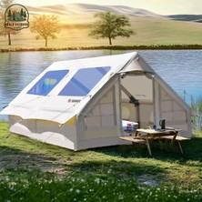 Özbience 12 Kişilik 4 Mevsim Su Geçirmez Büyük Pencereli Kamp Çadır 400X300X210 cm
