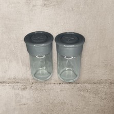 Enyaza Home 2 Adet Cam Tuzluk Plastik Kapaklı (Kutuludur) 75 cc