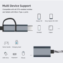 Enyaza Home USB 3.0 Otg To Type C Micro USB Data Şarj Çevirici Dönüştürücü Adaptör