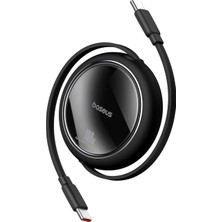 Enyaza Home Free2 Draw Mini Makaralı Type-C To Type-C 100W Kablo 1m.-Siyah