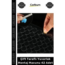 Carlburn #montajmacunu Güçlü Çift Taraflı Şeffaf Nano Adsorpsiyon Teknoloji Tak-Çıkar 40 Adet Montaj Macunu