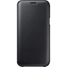 Enyaza Home Galaxy J5 Pro Cüzdan Cep Telefonu Kılıfı, Siyah