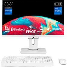 Turbox TAX1876 I7 7700 8gb Ram 256GB SSD 23.8 Inç Fhd Pivot Wifi Bt Webcam All In One Pc