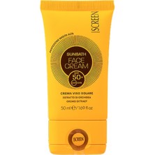 Screen Sun Control Sunbath SPF 50+ Face Cream 50 ml – Yüksek Koruma Güneş Kremi, Nemlendirici & Aydınlatıcı Yüz Bakımı