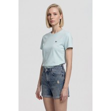 Wrangler %100 Pamuk Regular Fit Normal Kesim Bisiklet Yaka Logo Detaylı Tişört