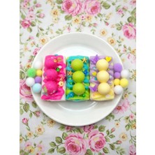 NB Market Kek Sukuşi 2 Adet Yumuşak Çilekli Kek Squishy Ponponlu