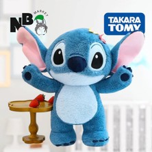 NB Market Ayakta Çiçekli Stitch Peluş Oyuncak 35CM Stich Oyuncak Peluş Yumuş Ayıcık