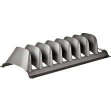 Enyaza Home Eynel Dolap Içi Tencere Tava Kapağı Tabak Düzenleyici Sepet Tabaklık Bulaşıklık Mutfak (Gri)