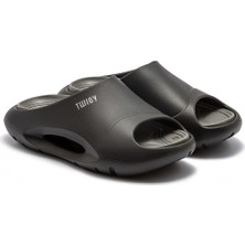 Twigy Sezar Erkek Terlik Siyah-Gri 41/45
