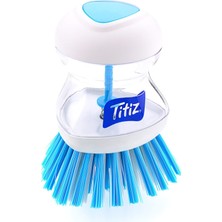 Practika Deterjan Hazneli Bulaşık Fırçası Titiz - Sert Yapısı - Pratik Temizlik