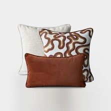 Lidoma Home LİDOMA HOME "Mango & Wave" Dekoratif Kırlent Kılıfı Seti