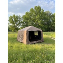 Özbience Gençler ve Aileler Için Geniş Şişme Kamp Çadırı, Fresh&black, Baca Çıkışlı