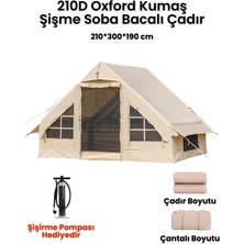 Özbience 6 Kişilik Su Geçirmez 4 Mevsim Kamp Çadırı, Dayanıklı 210D Kumaş