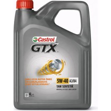 Gtx 5W-40 A3/b4 Tam Sentetik Motor Yağı – 4 LITRE-2026 Üretim-Bmw,renault Rn,vw