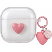 Microsonic Xiaomi Redmi Buds 8 Lite Kılıf Figure Series Sweet Heart Pembe