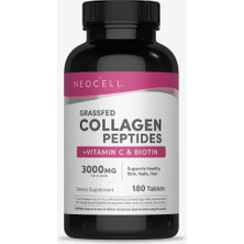 Neocell Grassfed Collagen Peptides + Vitamin C & Biotin 3000 Mg 180 Tablets