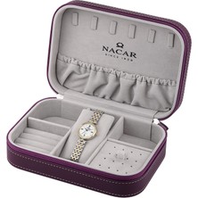 Nacar Safir Cam Gümüş - Altın - Beyaz Kadın Kol Saati NC34-39B868-CWMS Anneler Günü Özel Model