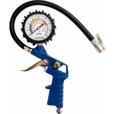 Basınç Göstergeli Lastik Şişirme Tabancası Hava Saatli