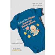 Morivo Kids Babaya ve Anneye Özel Kısa Kollu Bebek Body %100 Pamuk