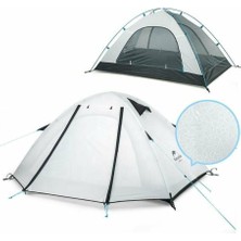 Özbience Pratik ve Hafif 2 Kişilik Beyaz Kamp Çadırı, Kolay Kurulum ve Taşınabilirlik