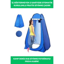 Özbience Fermuarlı Pencereli Pazar Giyinme ve Kamp Duş Kabini