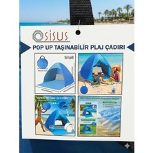 Özbience Pratik ve Hafif Taşınabilir Plaj Çadırı, Kolay Kurulum, Rüzgar ve Güneş Koruma